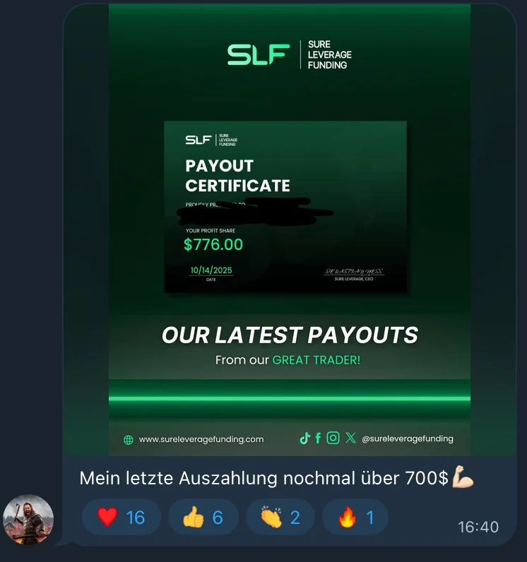 Payout Certificate $776